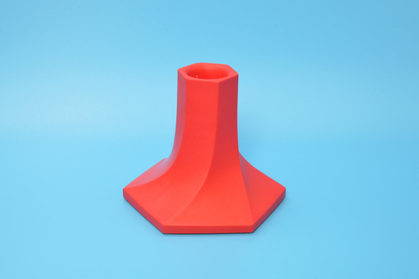 Hexagon Taper Candle Holder in Solid Block Colours