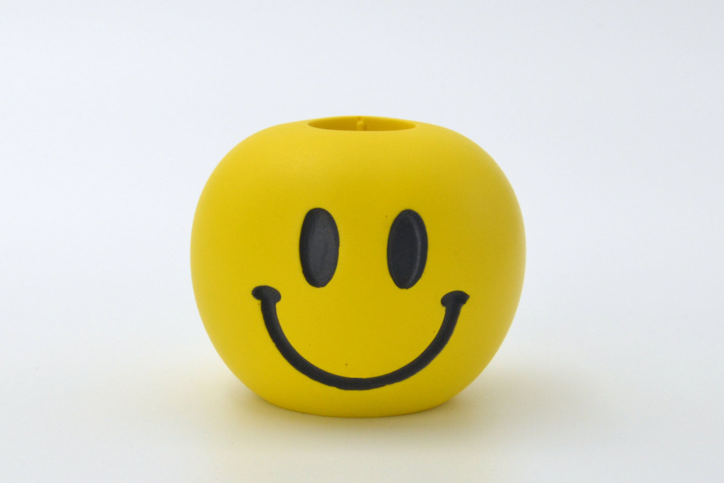 Happy Smiley Face Taper Candle Holder in Solid Block Colours